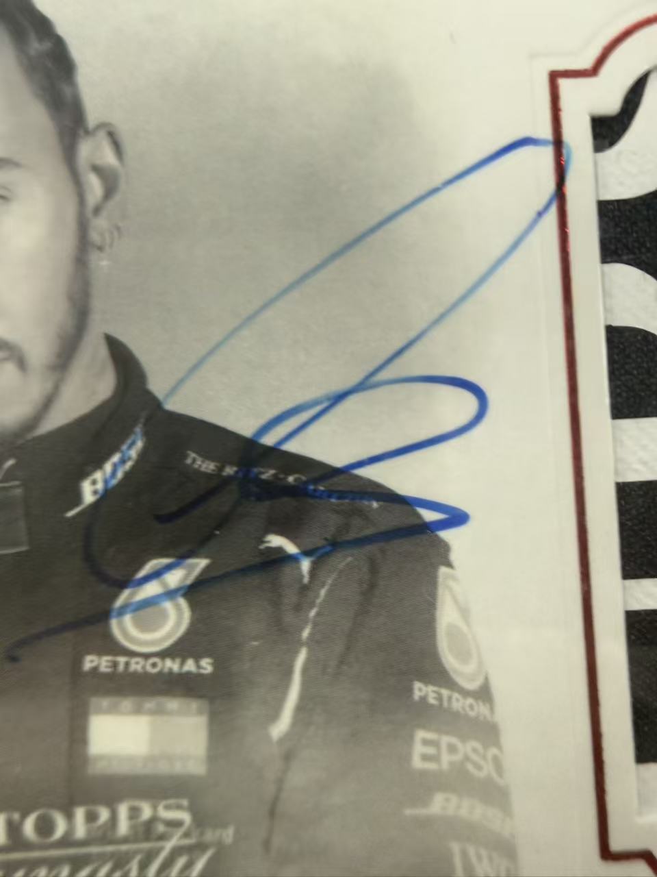 【超新星精品】2020 Topps Dynasty Lewis Hamilton 元年 王朝 梅赛德斯奔驰 刘易斯汉密尔顿 5/5编 尾编 红平行 PA 赞助商实物切割 系列hit 卡签 签字 原封砖 墨迹如图【V151004C003】